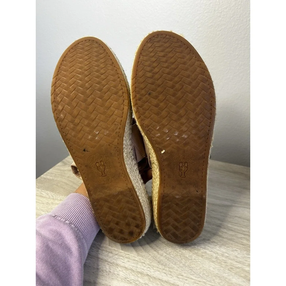 Cole Haan Grand OS Womens 7.5 B Blush Pink Leather Espadrille Sandals‎ W14654